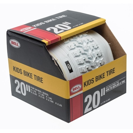 BIKE TIRE 20 In. WHITE